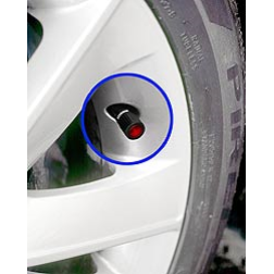 This valve cap which measures the tire pressure and changes colour according to the pressure