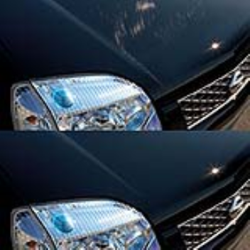 The scratch guard coat contains a hig elastic resin that helps prevent scratches and also restores scratched surfaces