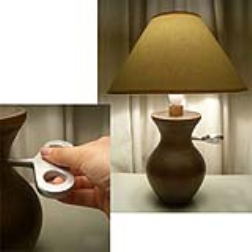 Wind-up to turn the light on before you go to bed and the light will stay on until the key winds back