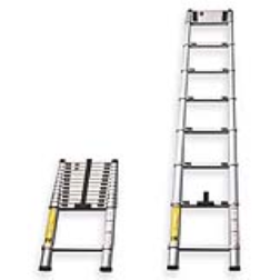 This telescopic ladder can extend to the required length and then collapse into itself for storage