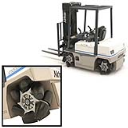 fork lift truck that can move in all directions