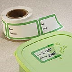 These labels dissolve when placed in water
