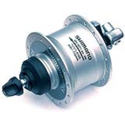 The in-wheel dynamo is sealed from the lements and is more reliable than a common dynamo