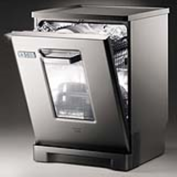 The see-through door lets you see how far the wash-cycle is