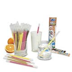Straws filled with flavours bring new tastes to milk