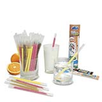 Straws filled with flavours bring new tastes to milk