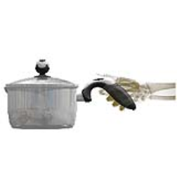 Ergonomically designed cookware that increases your grip strength and reduces wrist and forearm strain