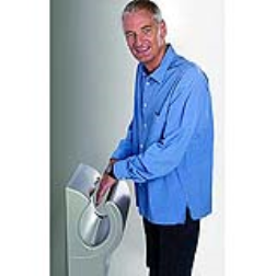 A supercharged hand dryer pumps room-temperature air through a tiny slot at 400mph