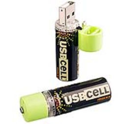 AA shaped USB rechargeable batteries