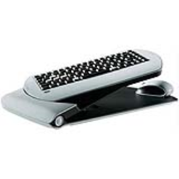 This combination of wireless keyboard, laser mouse and hard surface makes it easy for you to work or play from anywhere you please