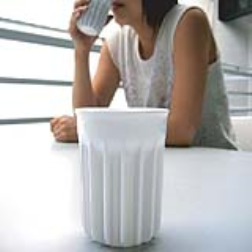cup with fins which will prevent burning yourself