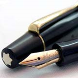 Montblanc pens have an  integrated RFID tags to prevent counterfeiting