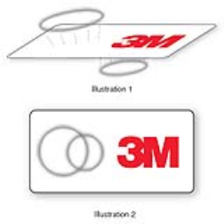 These labels have a floating image that provides a powerful product authentifcation