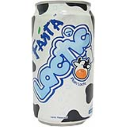The Fanta Lactic range, are carbonated frothy soft drinks with a milky flavour