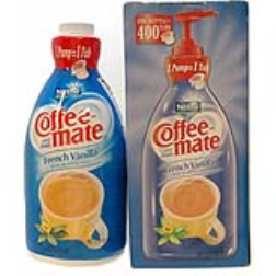 A pump bottle allows for better dosing of coffee creamer