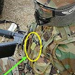 Army dog tags with incorporated RFID can store health reocords of each soldier