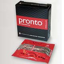 tiny, soft plastic hooks in the condom packaging make it easier to put on