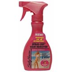 Hair remover in a spray bottle is easier to apply