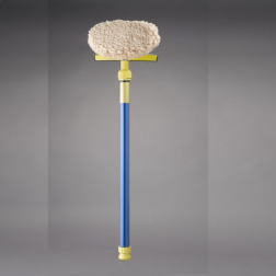 The Wash Stick contains a cleaning solution and water, eliminating the need for a hose hook-up