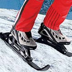 The Skateslider is basically a cross between skiing and inline skating