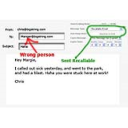 If you send an email to the wrong person, this software program lets you recall your mail