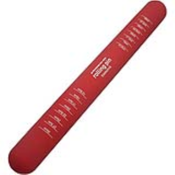 Adding measuring units to a rolling pin, helps roll out the required size of dough