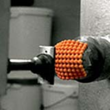 D3O is a specially composite material with intelligent molecules that flow as you move and upon impact or schock they lock together and absorb the energy