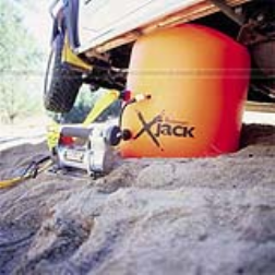 An exhaust jack which can be used on an exhaust or with a 12 volt compressor