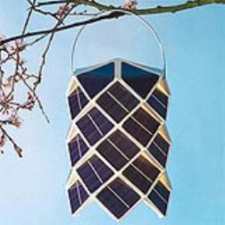 This solar lampion can be used inside or outside