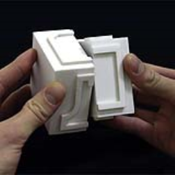 A divided cube can be rotated to form different combinations