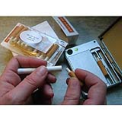 The NicStics are battery-powered cigarette that vaporize the tobacco