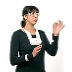 The Senjo can convert spoken language into sign language