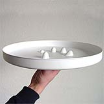 Protrusion on a serving tray give a better grip