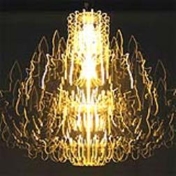 With its 16 countours this lighting fixture revitalizes the traditional ambient lamps