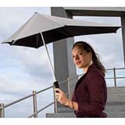 An asymmetrical umbrella is stronger and more aerodynamical