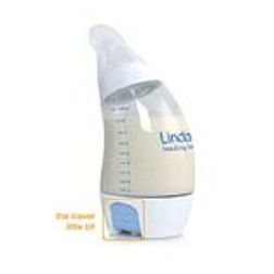 Baby bottle with a vacuum release button