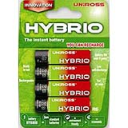 Hybrid rechargeable batteries with the initial power of disposable batteries