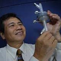The counter flow heart pump combines two pumps in one