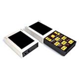 A cell phone which closes like a matchbox