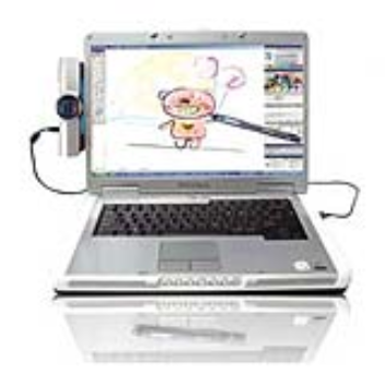 Clip-on converter turns any laptop into a tablet PC