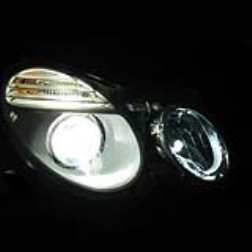 The headlamps on Mercedes Benz E-Class adjust to different driving and weather situations