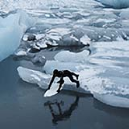 The power heated wetsuit has fibre-heating elements to warm the blood