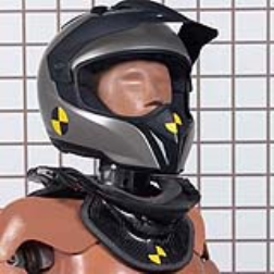 The BMW neck brace system for motorbike riders