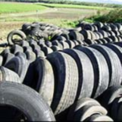 Plasma treated rubber crum can be added to new tyres