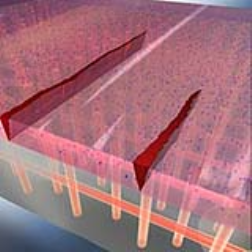 material that can fill in its own surface cracks