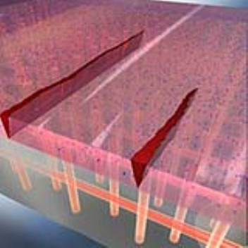 material that can fill in its own surface cracks