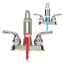 Changes the color of your water based on the temperature