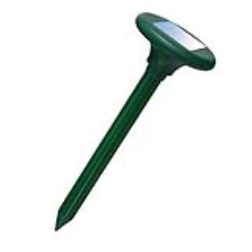 A solar powered, non-pesticidal pest repellent