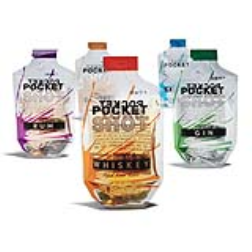 Plastic pockets with alcohol