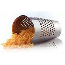 A grater and a collecting compartment in one